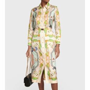 Tory Burch | Dresses | Tory Burch Golden Crest Sophia Silk Dress 2